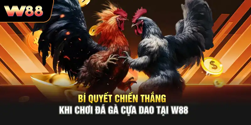 Bí quyết chiến thắng khi chơi đá gà cựa dao tại W88