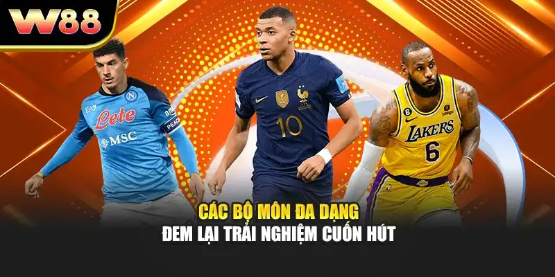 Các bộ môn đa dạng đem lại trải nghiệm cuốn hút