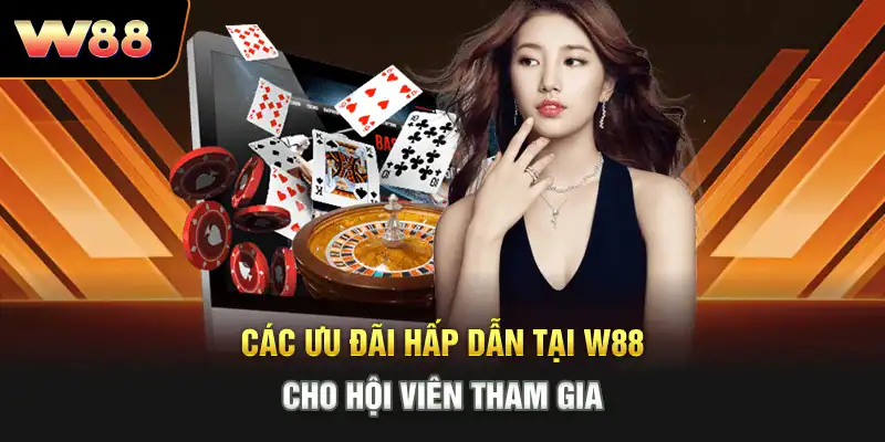 Các ưu đãi hấp dẫn tại W88 cho hội viên tham gia