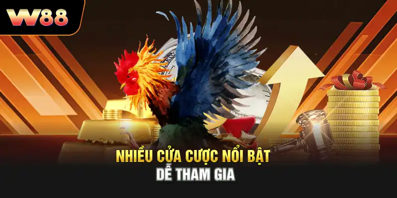 Nhiều cửa cược nổi bật, dễ tham gia