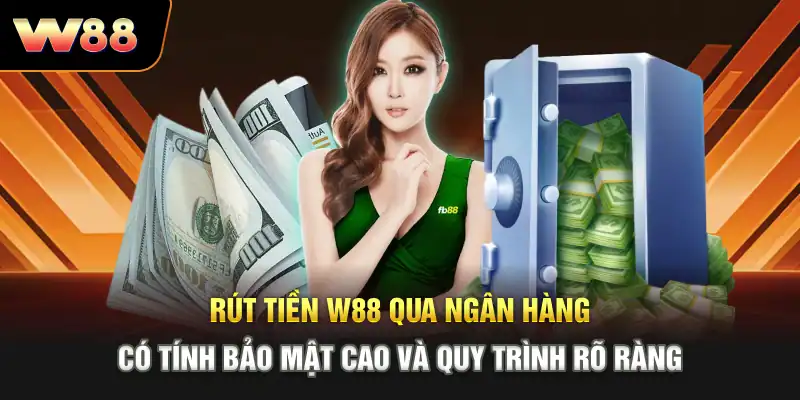 Rút tiền W88 qua ngân hàng có tính bảo mật cao và quy trình rõ ràng
